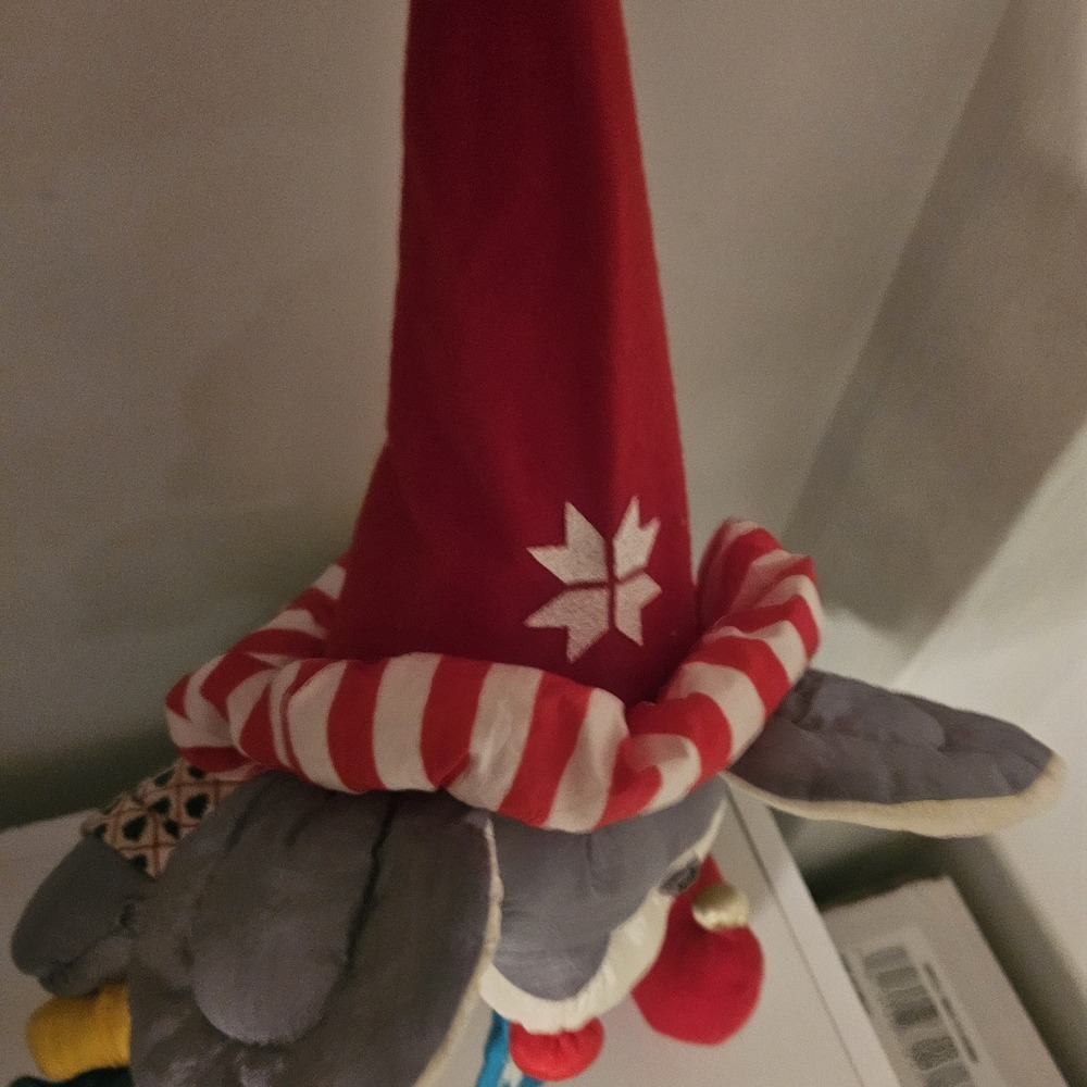 International Silver Co Elf Mouse Nylon Plush 12" Christmas Puffalump Style 1994 - Picture 5 of 9